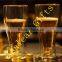 Double Wall Upside Down glass beer mug