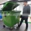 outdoor waste bin 660 liter garbage bin