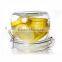 0.5L High quality glass storage jar/glass jar with metal clip/glass airtight jar