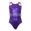 rhinestone shiny gymnastics leotard for girls