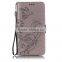 Hot-selling flower pattern flip wallet case for huawei P9 lite