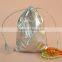 Laminated Metallic Pouch metallic drawstring gift bag