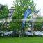 Waterproof Advertising Display Garden Feather Beach Flag With Ground Spike