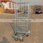 hommization design high quality storage trolleys roll container with wheels and brakes