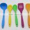 Shenzhen FDA Non Stick Seamless Heat Resistant Food Grade Colorful Silicon Kitchen Utensils Cooking Set