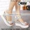 2015 Fancy Fashion Sexy Sandals of Wedges of Latest Design for Wholesales PM3550