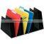 Metal 4-Compartment Vertical File Organizer with Handle