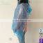 Cheap disposable blue PE hair cutting cape for salon and SPA