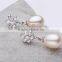 latest design of pearl earrings,fancy pearl inset dangling pearl earrings