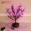 Indoor light bonsai tree artificial cherry blossom bonsai light tree
