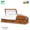 JS-A378 luxury pine wooden handle caskets supplier