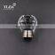 1 1/2 inch brass base  hardware clear cabinet handle glass knobs
