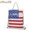 2016 New arrival canvas shoulder bag foldable shopping bag with factroy price