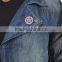 leather sleeves denim jacket for men jacket jacket factory vintage denim jacket(LOTJ321)