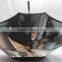 Automatic golf umbrella with thermo-transferred print and double canopies