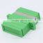Green-cap SC APC DX fiber optic adapter
