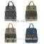 Vintage college laptop canvas backpack bags
