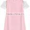 Pink Patchwork Lace Hollow-out Sweet Mini Dress dress fashion girl