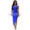 Bonvatt Women Backless High Stretch Fitness Mini Dress Long Zipper Back Tight Dresses for Wholesale