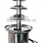 4 layer tier 170W stainless steel Chocolate fondue fountain with CE