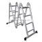 Wholesale new design non magnetic folding fiberglass household ladder