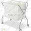 3 Section Laundry Sorter, Silver