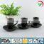 high-end black porcelain tea cup and saucer sets cheap