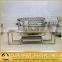 Eurpean style stainless steel golden glass tv stand