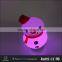 Christmas gift mini portable snowman shape bluetooth speaker with LED light