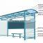outdoor furniture high quality bus shelters with advertising billboard