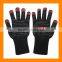 Best Price Aramid Machine Knit Hot Proof Gloves EN407 Heat Resistant Gloves with Silicone Printing Silicone Barbecue Gloves