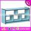 Customize colorful children small wooden bookcase W08C192