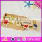 2016 hot sale educational children wooden domino building blocks W15A067