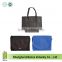 Black and Blue Foldable Zippered Totes Grocery Shopping Bags