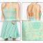 Japan Sex Girl Mint Green Free Prom Dress Designer One Piece Elegant Party Tube Dress