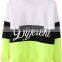Cute Ladies Crewneck Sweatshirt OEM Pullovers Letters printed Loose Fit Sweatshirt Color block Hoodie Sweater Wholesale