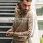 2016 Hot Sale Men's Tracksuits Muscle Bodybuilding Gym Hoodie Full Zip Hoodie with zipper Pockets Raglan Contrast Tracksuit Tops