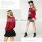 Newest Design Women Jumpers Red Color Crew Neck Knitted Ugly Christmas Sweaters