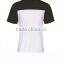 140gsm jersey men's custom t shirt with double color pieces stitching