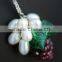Unique Women Style Cascade Bead Natural Pearl Hook Earring Hanging Pearl Earrings Pendant for Women