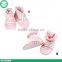 Boutique combed cotton baby shoes wholesale stripe newborn baby booties children shoes