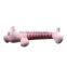 Plush Giggle Ball Training Chew Sound Activity Squeaky Toy Pig Animal Pink