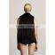 SJ320-01 China Fur Garment Factory Knitted Cropped Rabbit Fur Vests for Teens