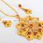 Ethnic handmade Meenakari Pendant Set -Indian Gold Plated pendant Set - Gold Plated Pendant Set - Pakistani Oversize Pendant Set