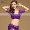 S-3104 Short sleeve sexy high lace spainish belly dance top cloth