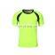 Grid polyester round neck t-shirt small order customization t-shirt