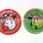 China manufacture customized round woven patch round patch label