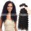 Good Feedback Deep Curl Virgin Human Hair Bundles Brazillian Hair Bundles With Closure