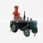 Mobile flexible tractor water well drilling rig