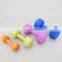 Workout Dumbbells Custom Color Plastic Coated Small Dumbbell Dip Plastic Dumbbells